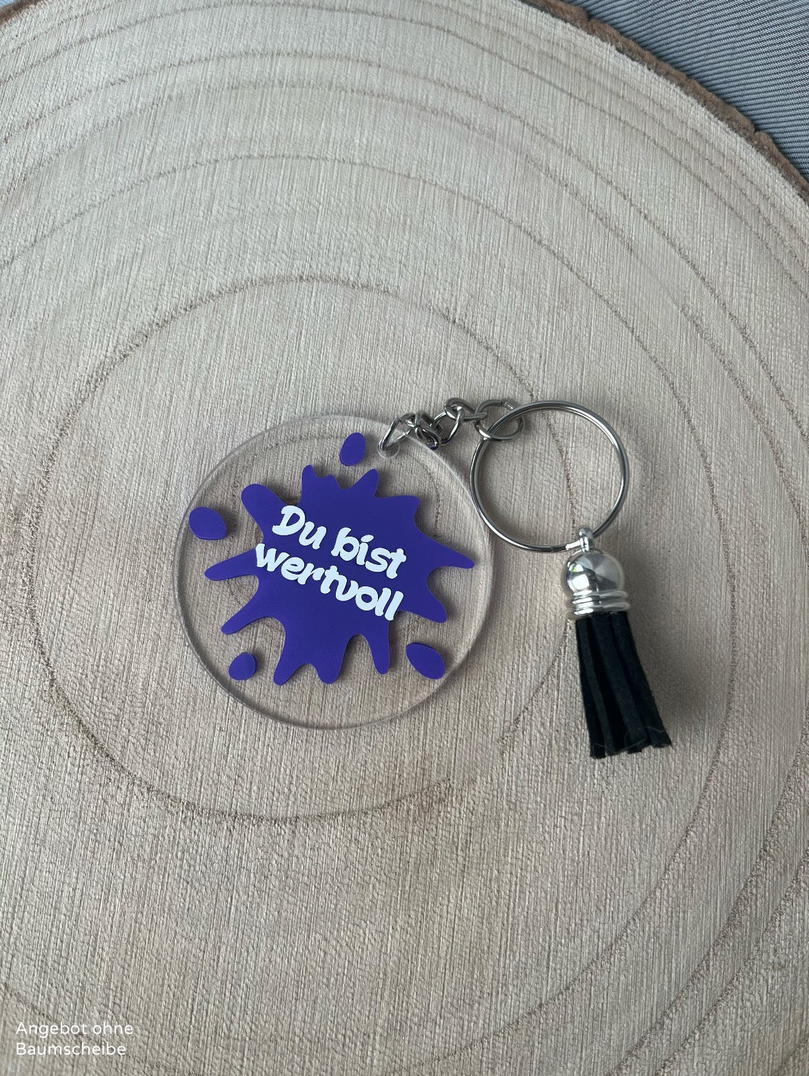 Schlüsselanhänger Du bist wertvoll - in verschiedenen Farben