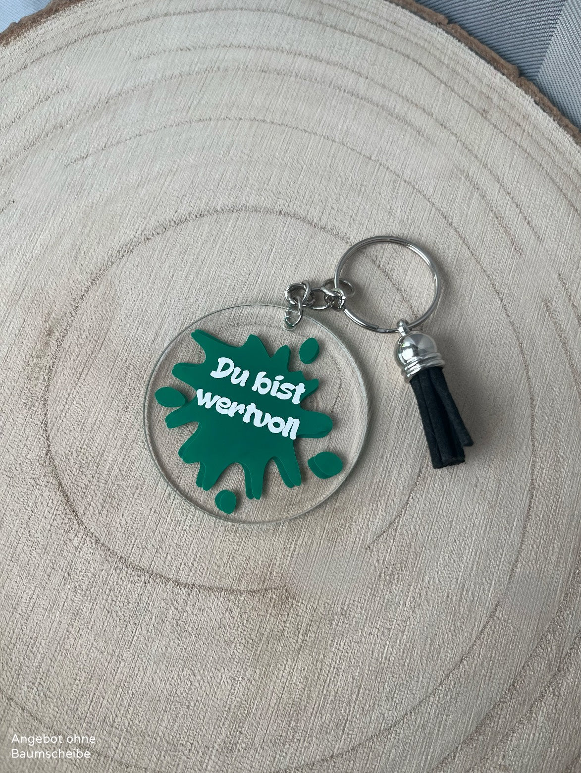 Schlüsselanhänger Du bist wertvoll - in verschiedenen Farben