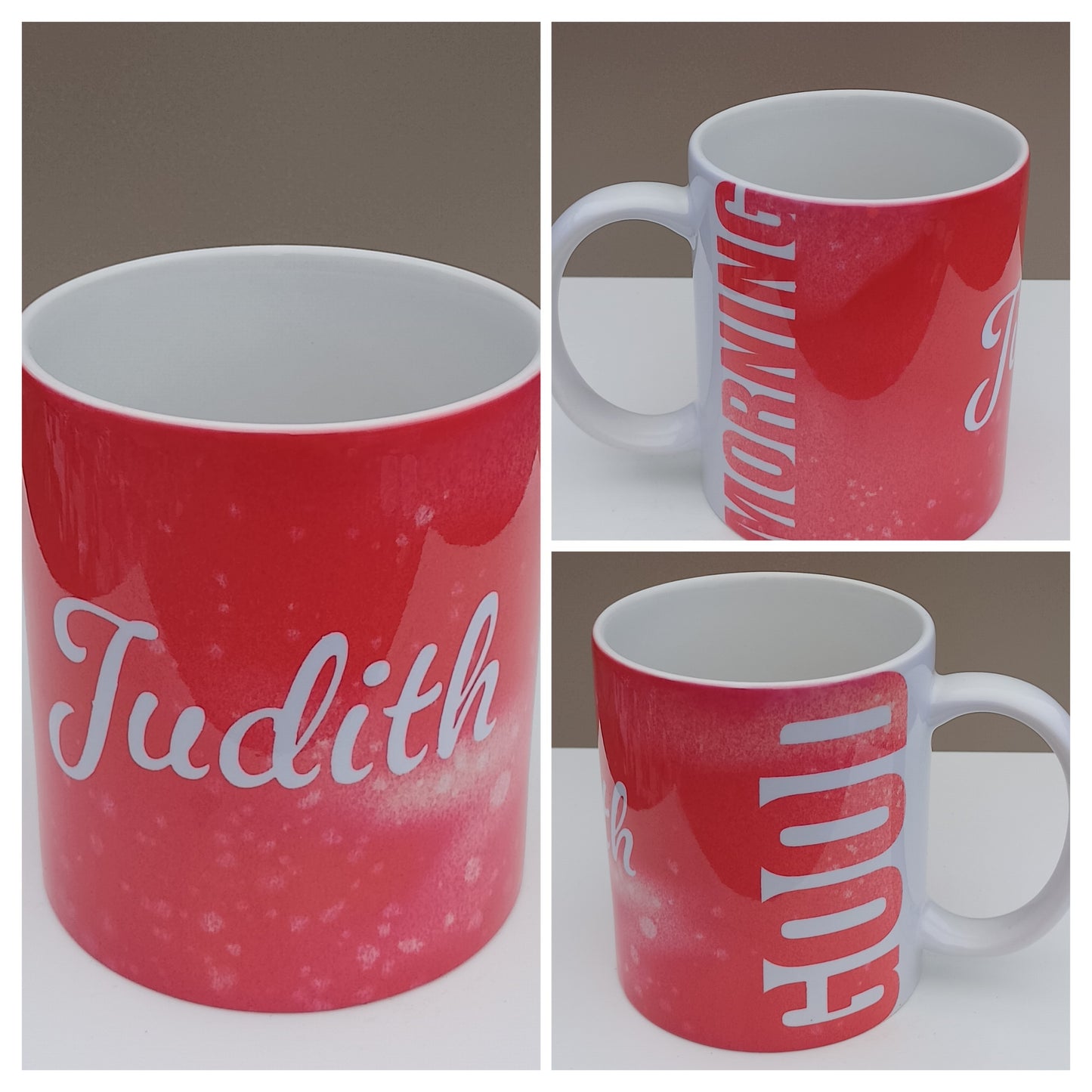 Muster Kaffeebecher Good Morning - wie auf dem Bild zu sehen