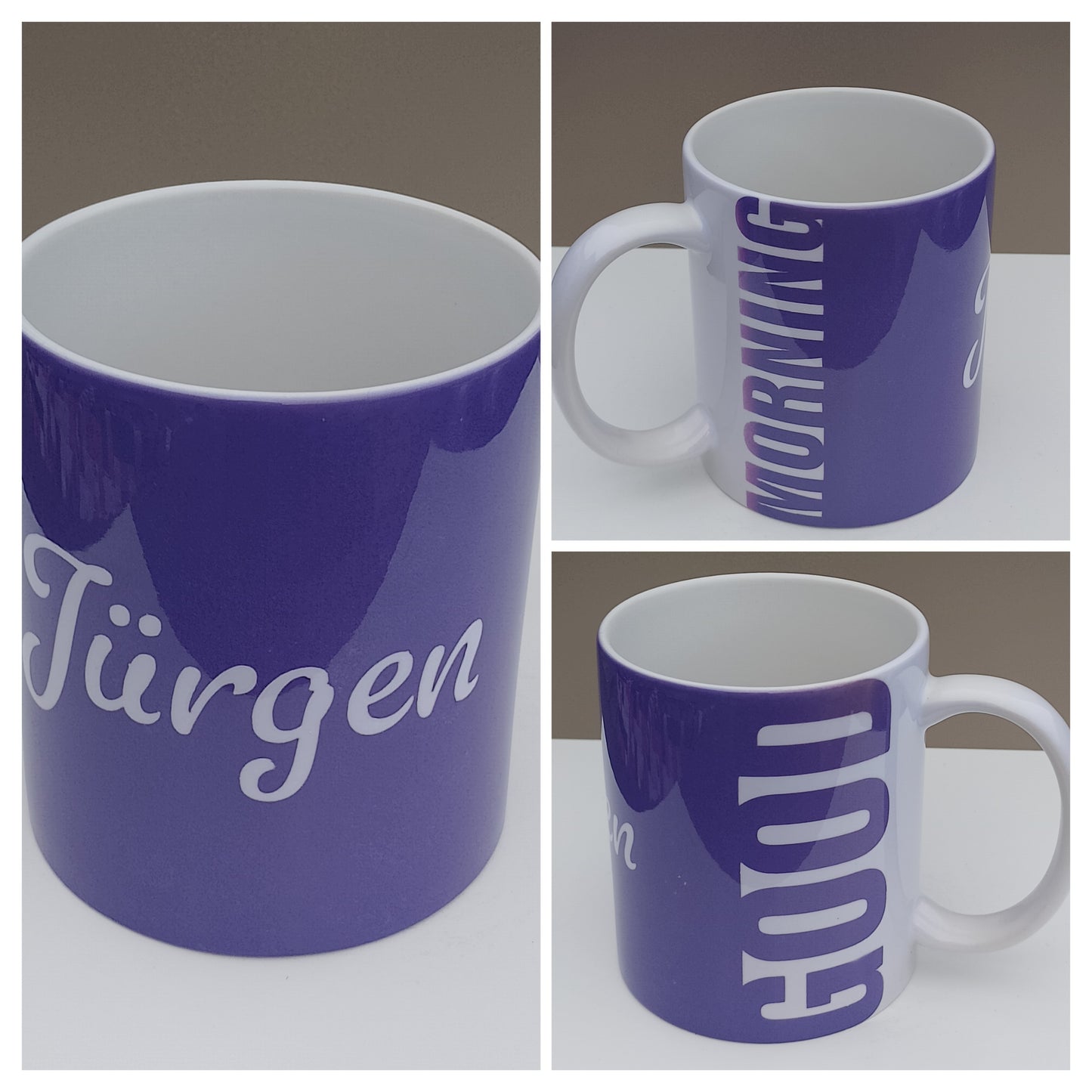 Muster Kaffeebecher Good Morning - wie auf dem Bild zu sehen