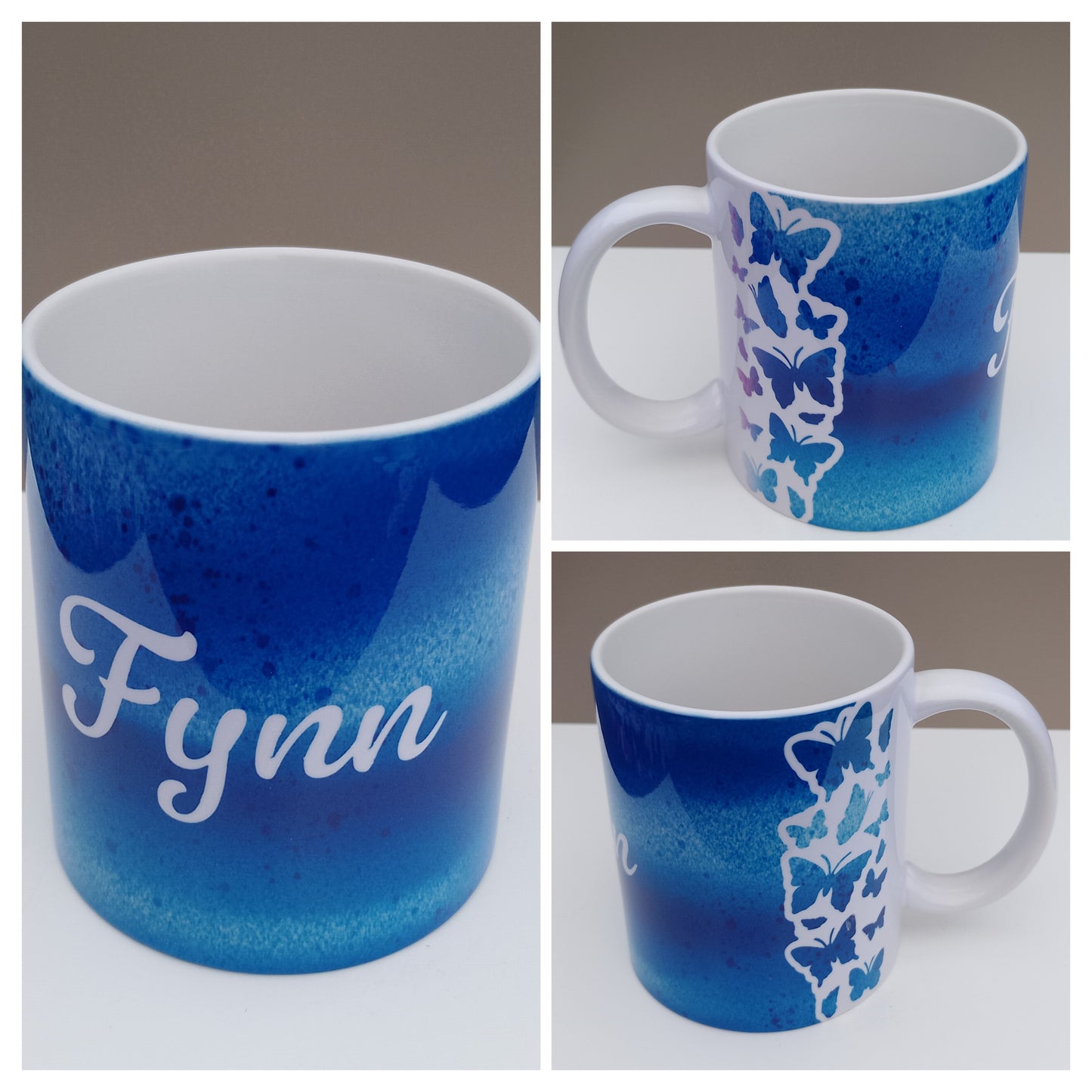 Kaffeebecher Schmetterling - personalisiert - in sechs Farben