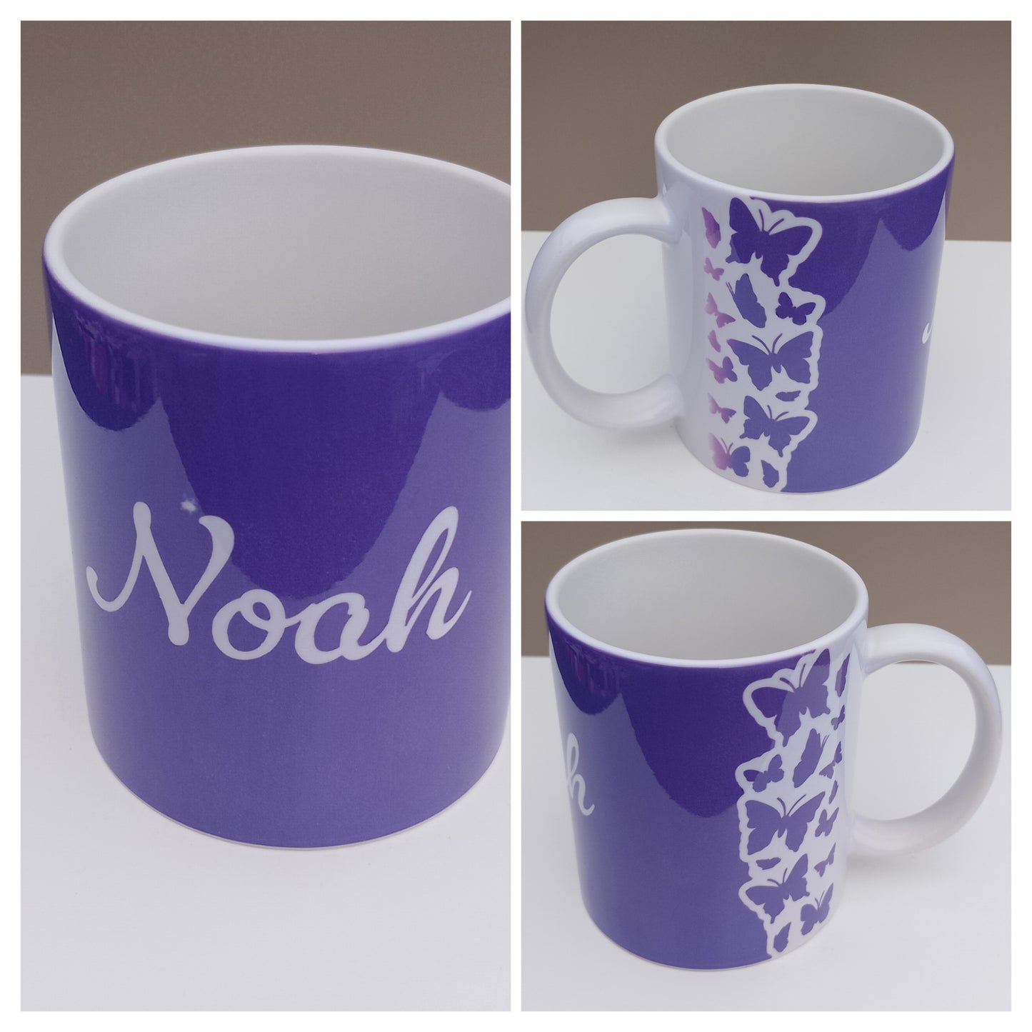 Kaffeebecher Schmetterling - personalisiert - in sechs Farben