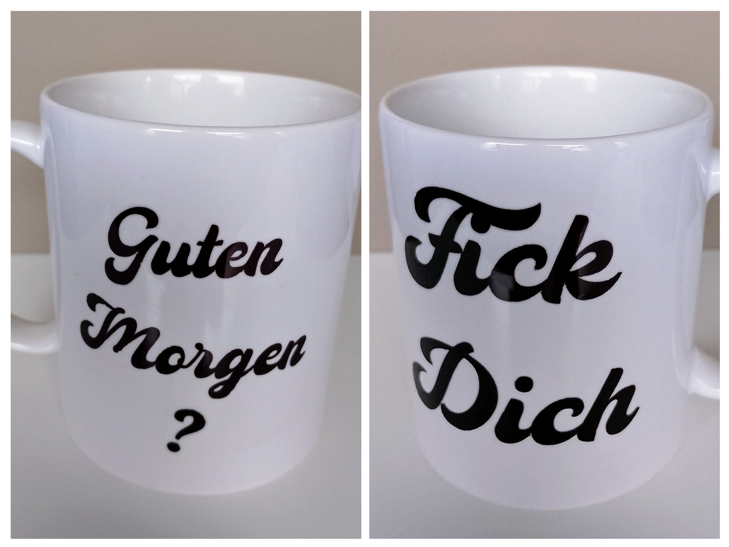 Kaffeebecher frech schwarz - diverse Varianten