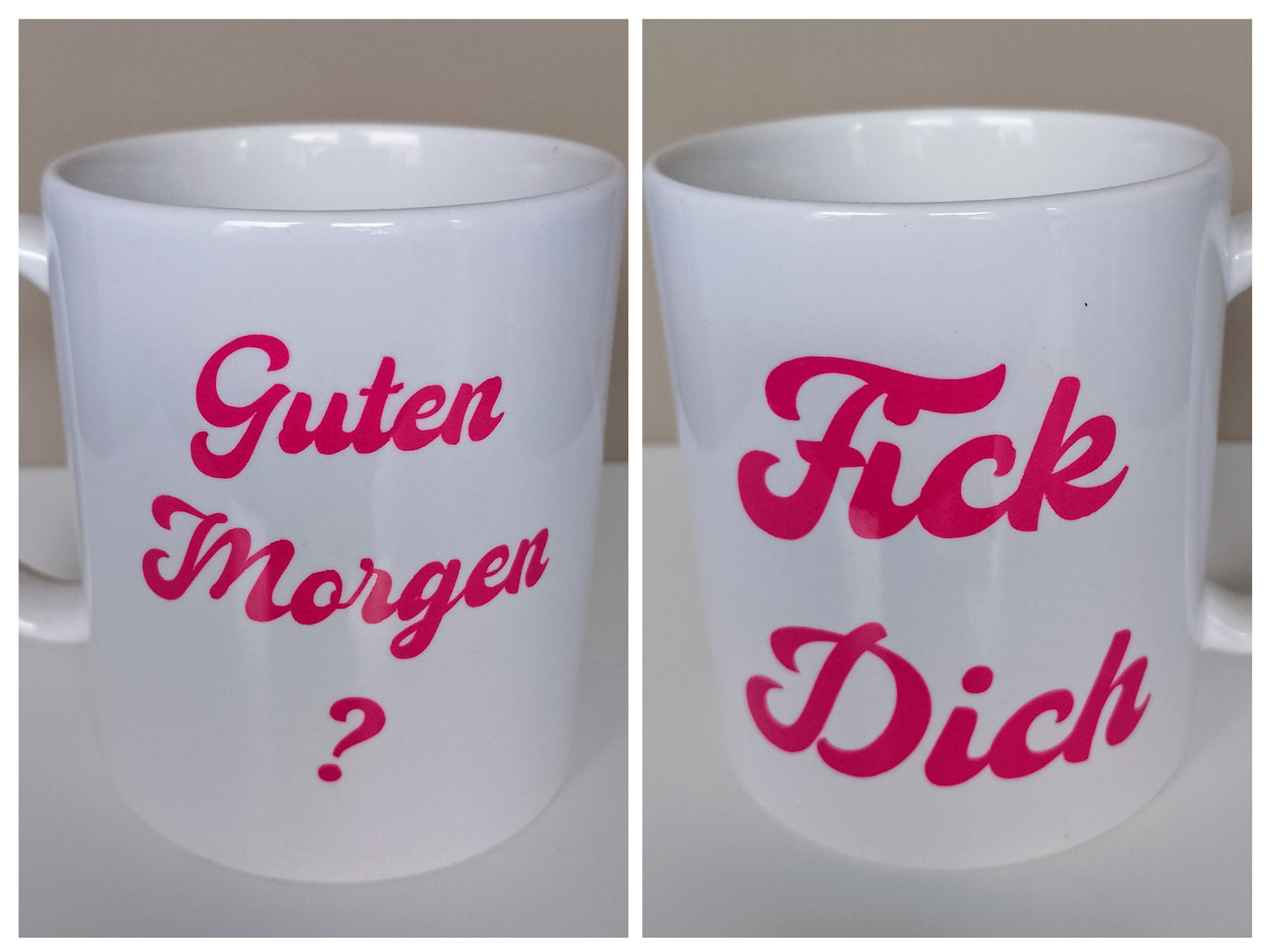 Kaffeebecher frech pink - diverse Varianten