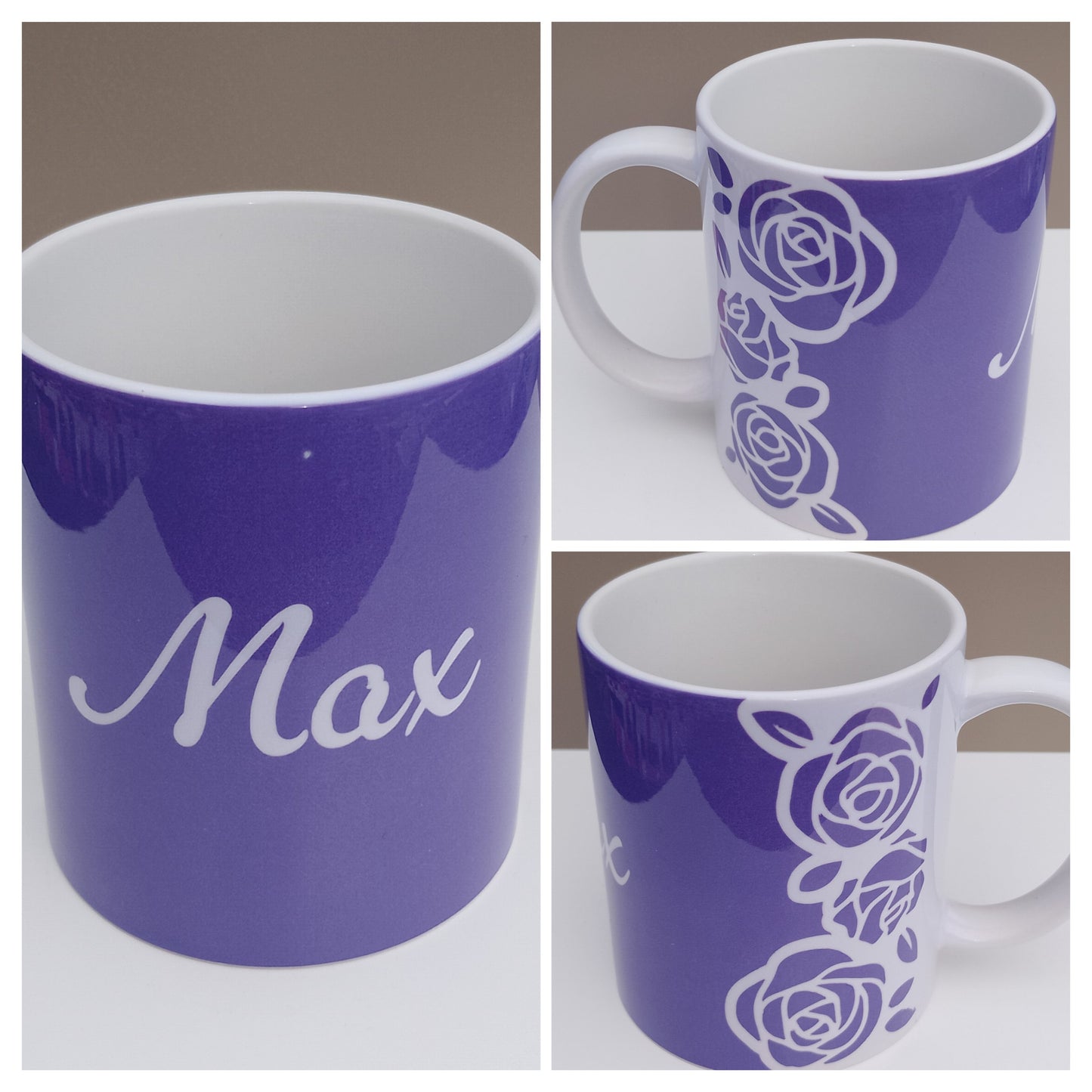 Kaffeebecher Rose - personalisiert - in sechs Farben