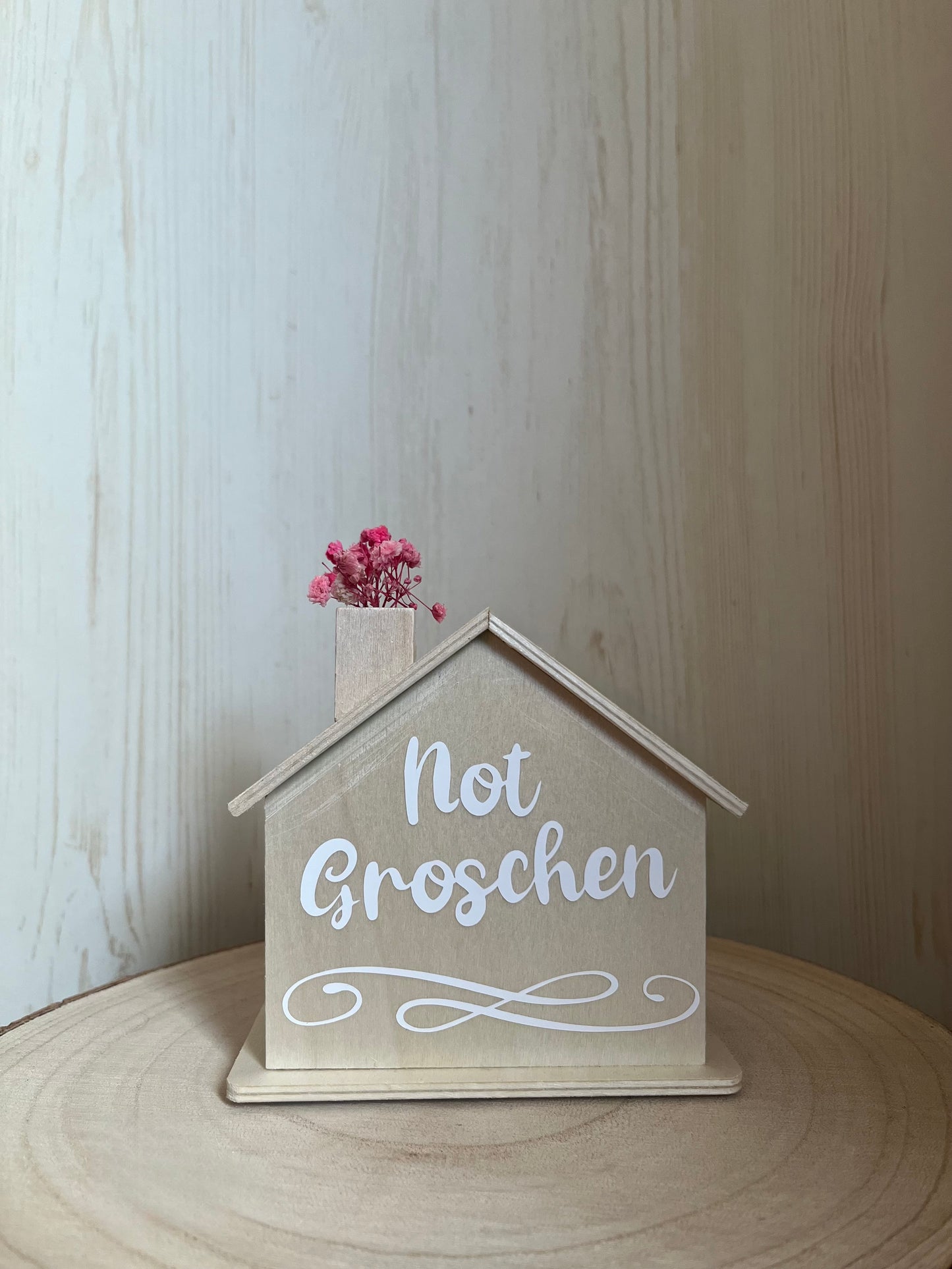 Kleine Spardose für Geldgeschenke "Not Groschen"