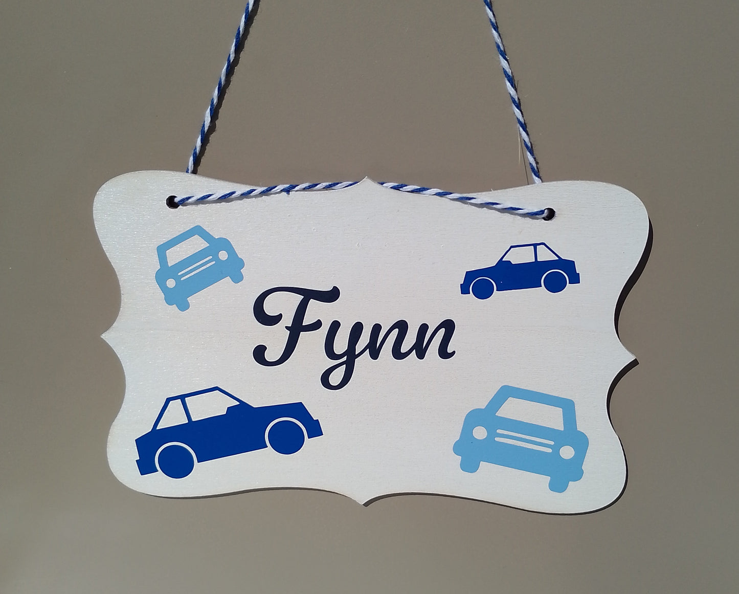 Namensschilder aus Holz weiss ca. 17 x 11 cm Türschild Dekoration Kinder - diverse Varianten