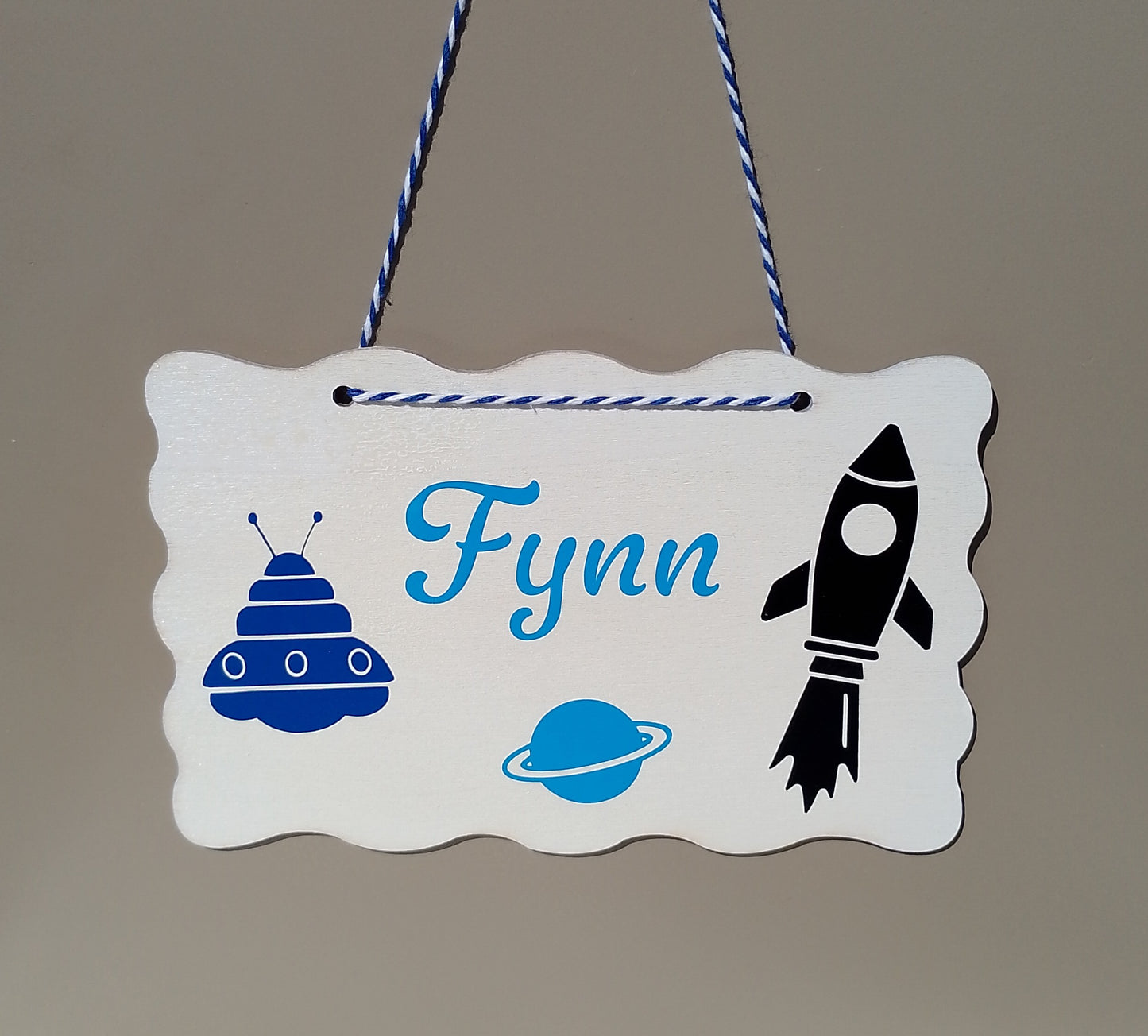 Namensschilder aus Holz weiss ca. 17 x 11 cm Türschild Dekoration Kinder - diverse Varianten