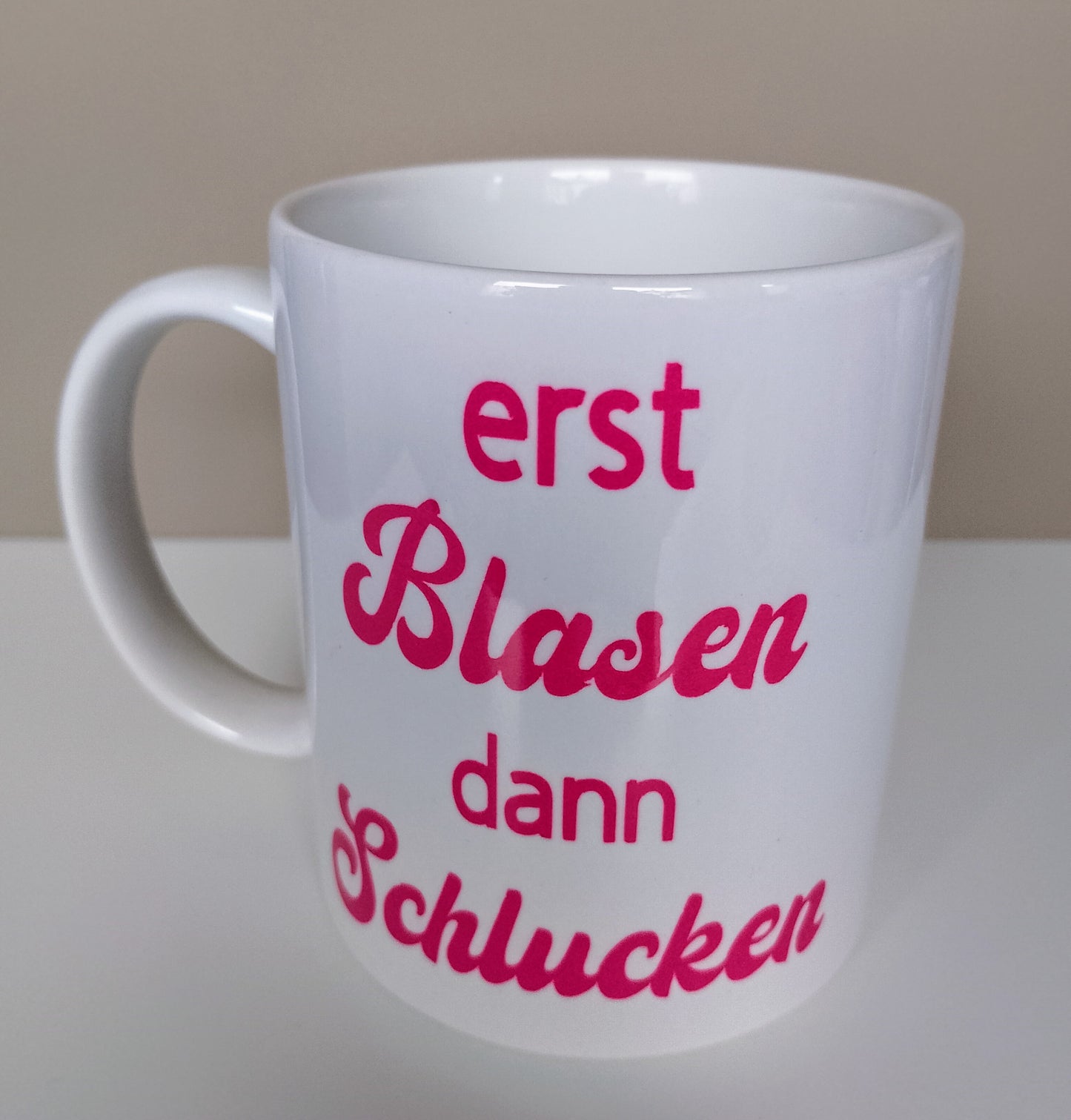 Kaffeebecher frech pink - diverse Varianten