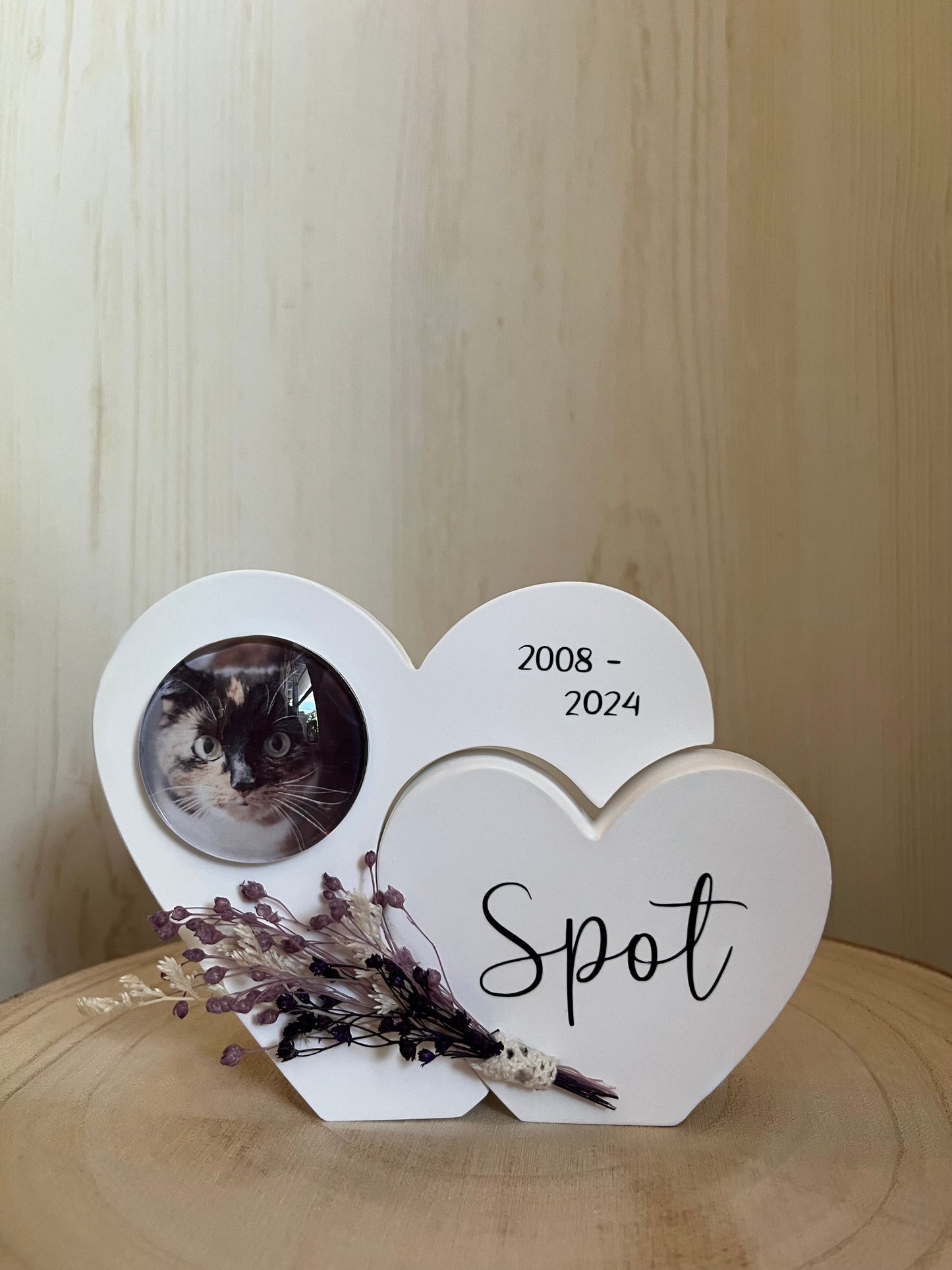 Herz mit Foto "Katze", personalisiert