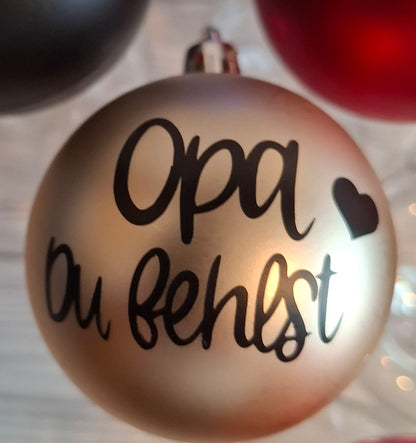 Weihnachtskugeln mit Motiv in diversen Farben