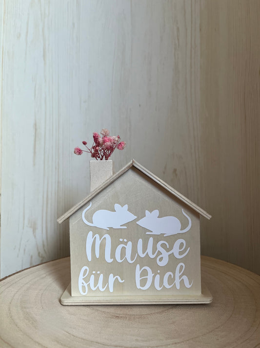 Kleine Spardose für Geldgeschenke "Mäuse für Dich"
