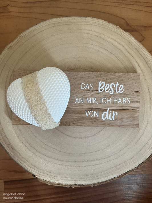 Rautenherz mittel, Band und Klötzchenleiste
