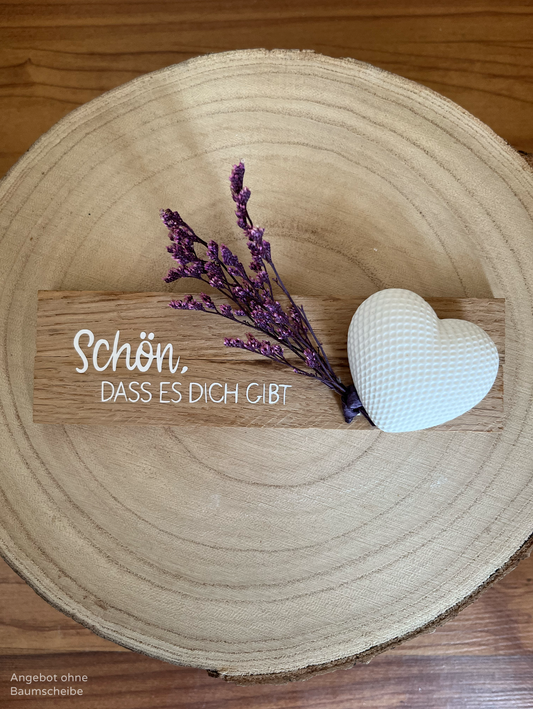 Rautenherz klein mit Klötzchenleiste