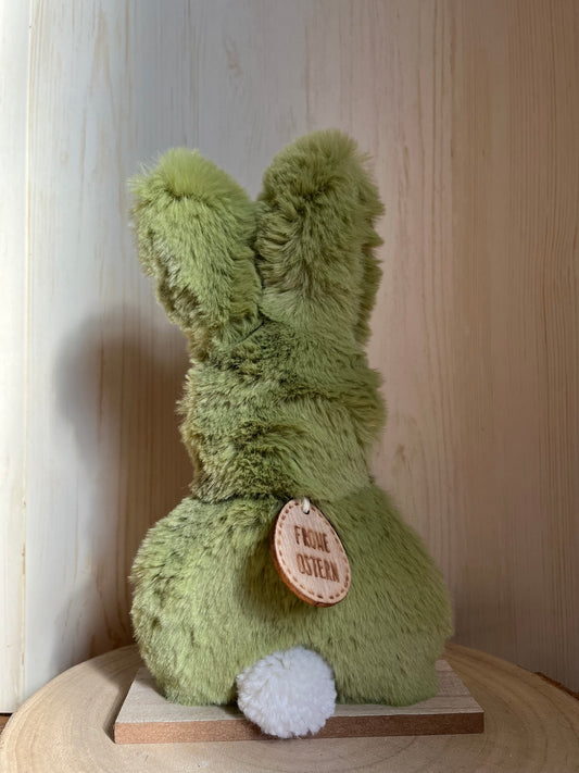 Plüschhase grün ca. 25 cm hoch