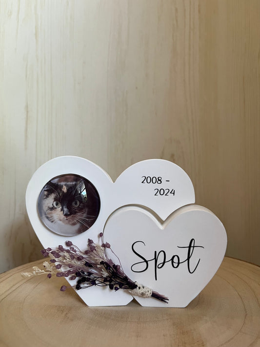 Herz mit Foto "Katze", personalisiert
